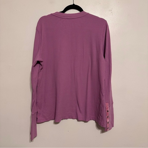 Sundance Waffle Thermal Long Sleeve Lavender Purple size XL - Picture 4 of 5